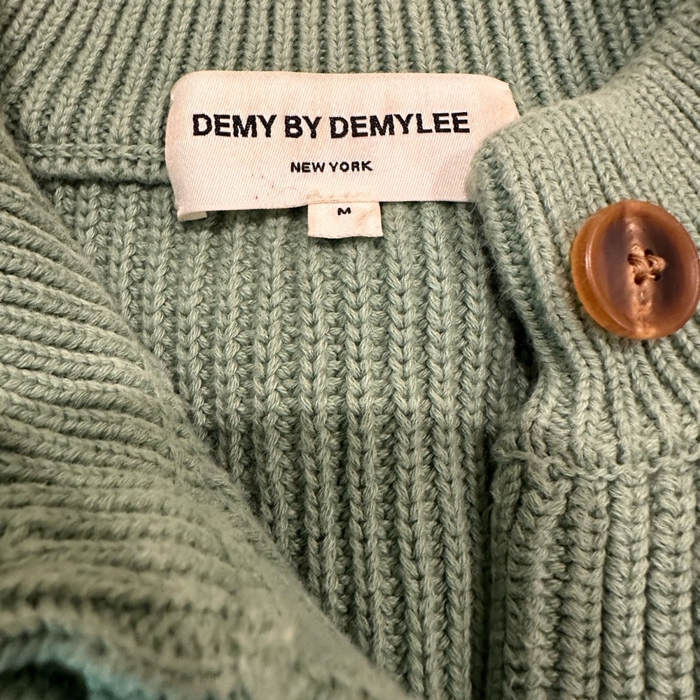 Demy by Demylee Mint Green Button-Up Cardigan - Picture 3 of 7